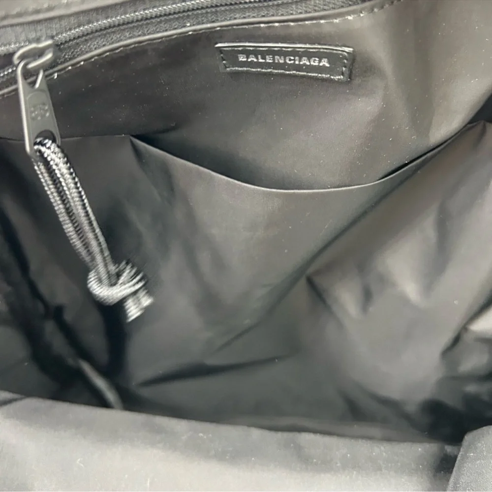 Unisex Balenciaga signature backpack in beige BB monogram, coded canvas, Italy